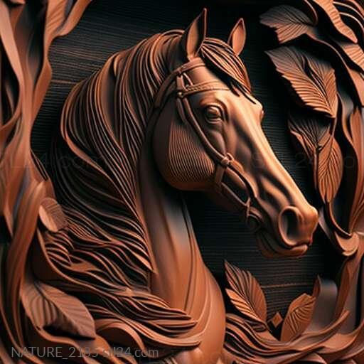 Природа и животные (Улица конная 1, NATURE_2185) 3D модель для ЧПУ станка